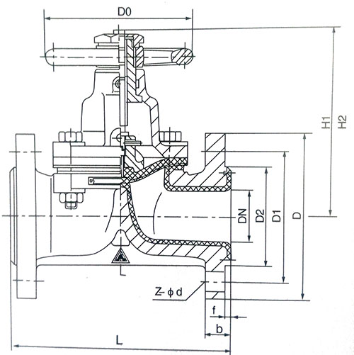 G41F型手动隔膜阀(堰式)
