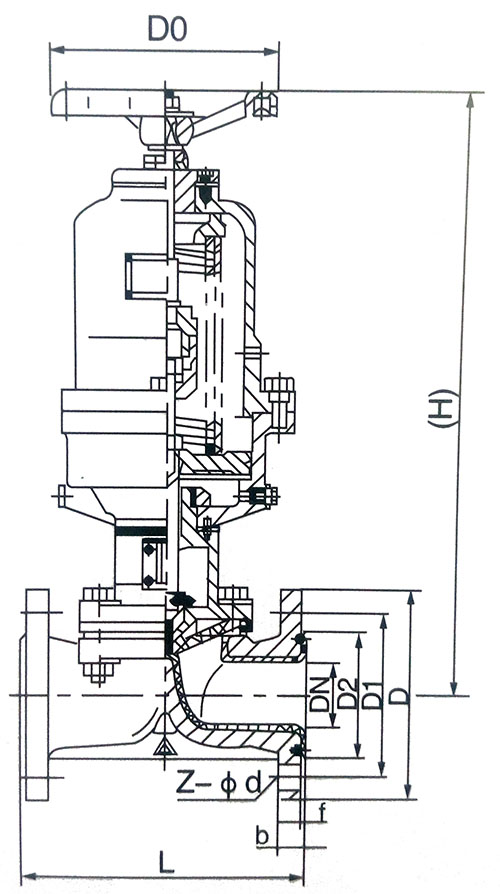 G641F型气动隔膜阀(常闭式)